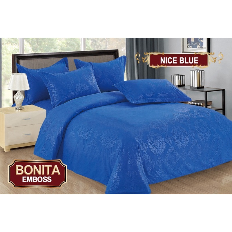 (BISA COD) BEDCOVER BONITA EMBOS UK 180*200 CM DIJAMIN TIDAK LUNTUR