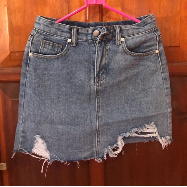 Ripped skirt jeans import