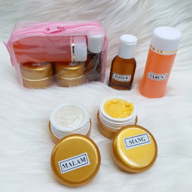 PAKET CREAM HN TAS POT GOLD 4IN1