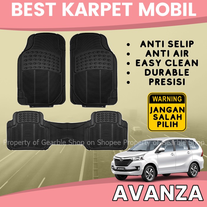 Karpet Mobil Avanza Alas Lantai Mobil Avanza Karpet Avanza Karpet Dasar Mobil Universal Anti Air