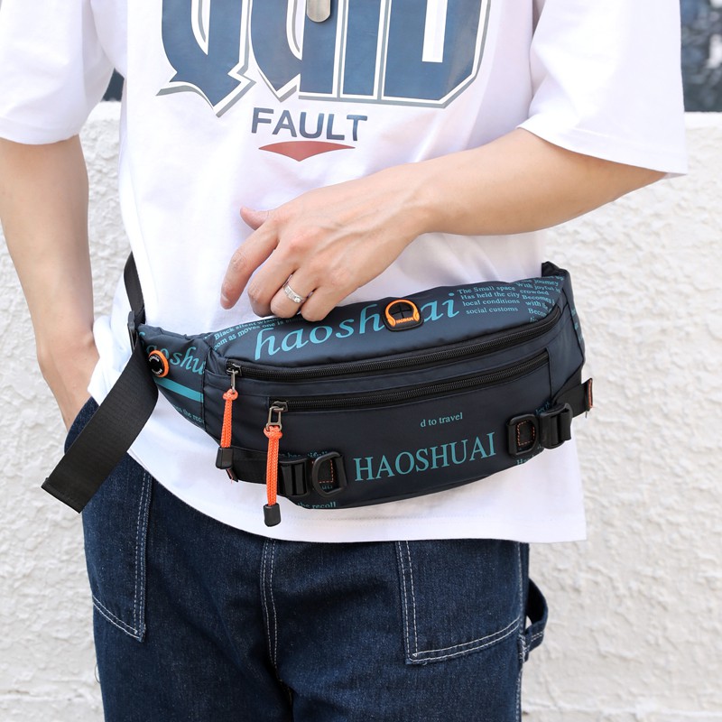 HAOSHUAI 5132 Tas Selempang Pria Waistbag Pria Waterproof WATCHKITE WKOS