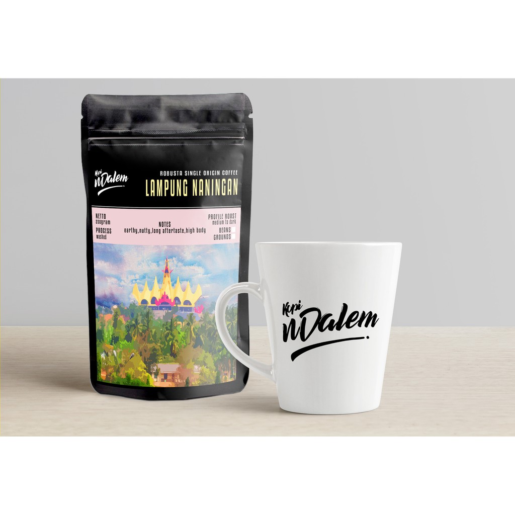 

Biji Kopi Robusta LAMPUNG AIR NANINGAN Single Origin 250gr Specialty