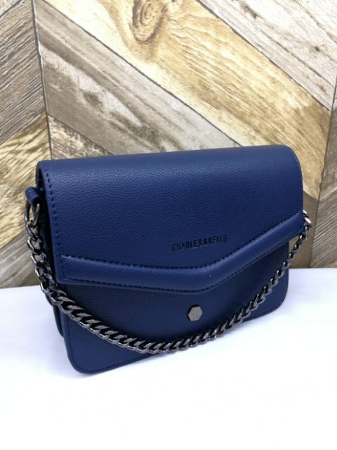 Tas selempang rantai ck envelope clutch charles