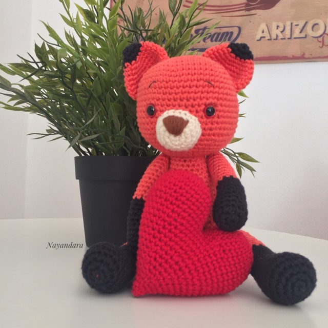 Boneka rajut rubah (fox)