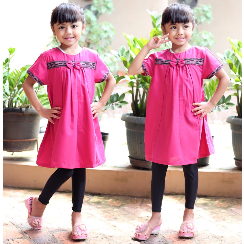 DRESS KATUN JEPANG ANAK PEREMPUAN / DRESS ANAK CEWEK / PAKAIAN ANAK PEREMPUAN KATUN JEPANG KOMBINASI