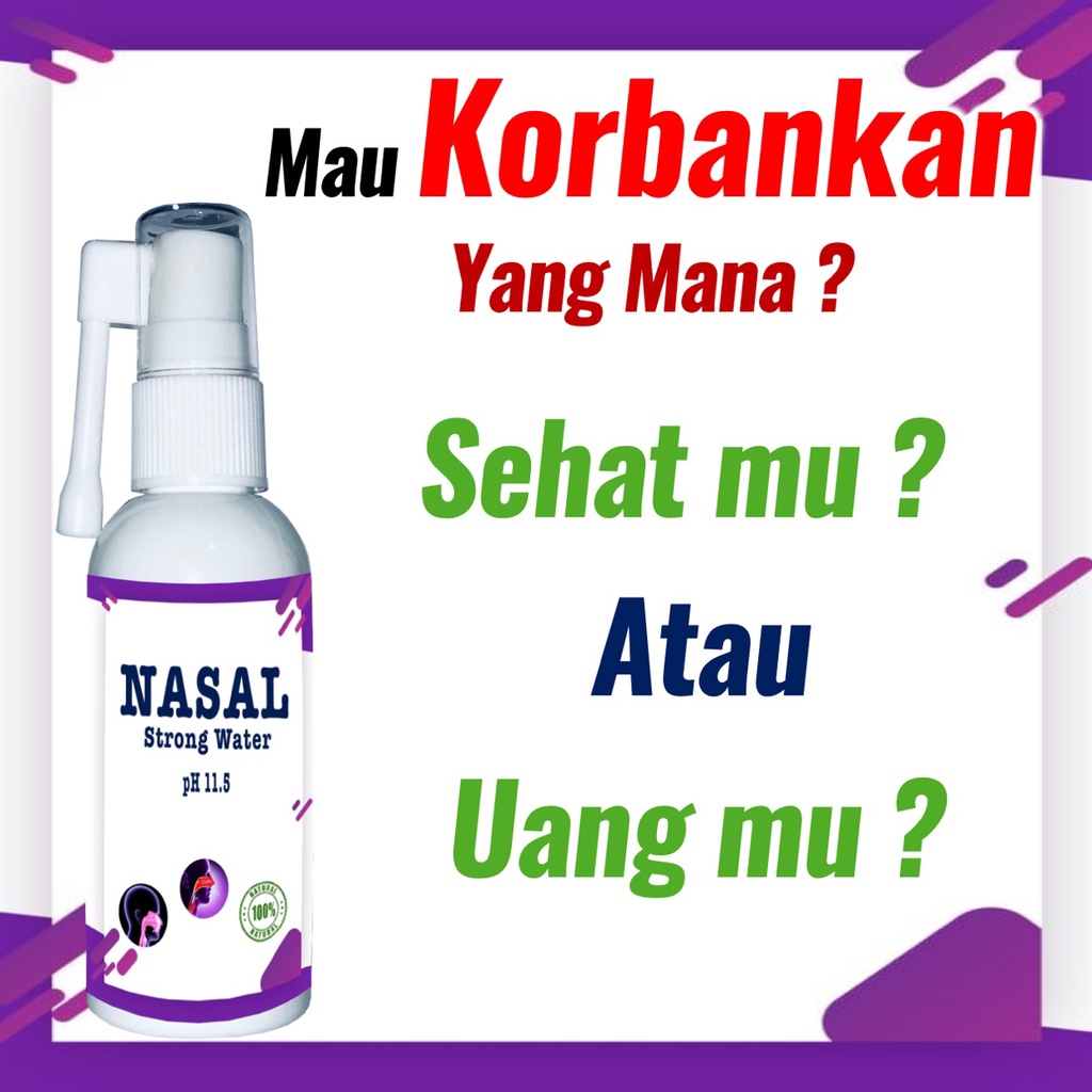 Nasal Spray Semprot Hidung Dewasa Anak Balita Untuk Anosmia Flu Pilek Anti Virus Bakteri