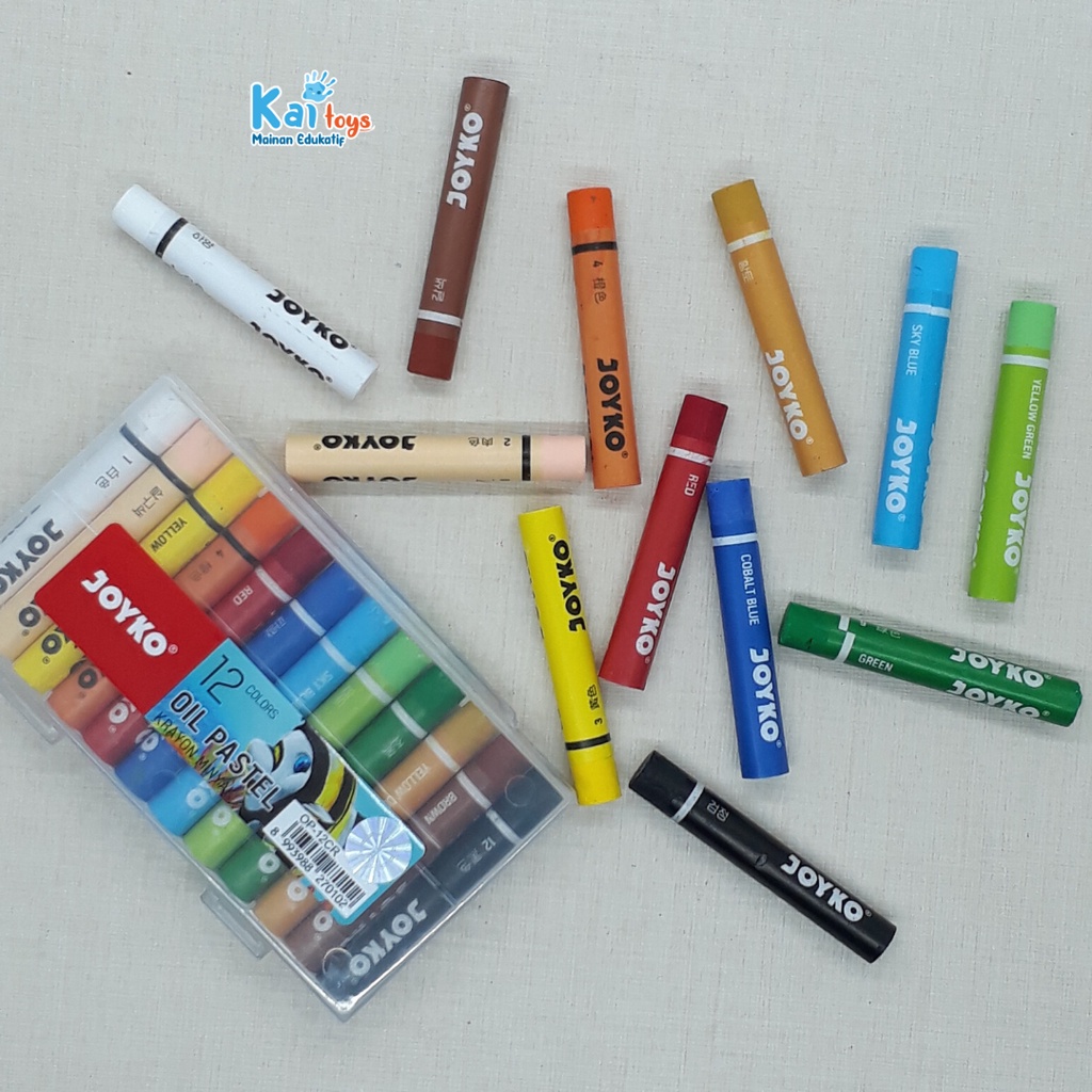 

Crayon Joyko Oil Pastel 12 Warna Mini OP-12CR / Krayon Titi Joyko