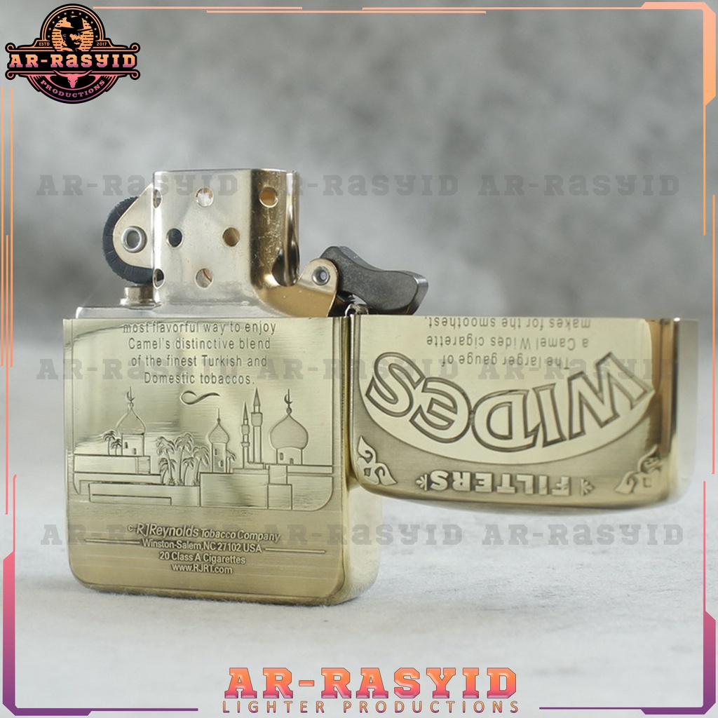 Korek Api Minyak Zippo Gold Motif Wides 1941B