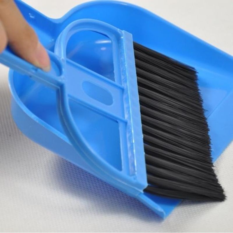 Sapu Mini Dustpan Pengki Cikrak Serok Serokan Pembersih Karpet Sofa