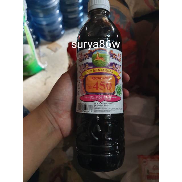 

1botol kecap asin 450 cap menjangan 600ml