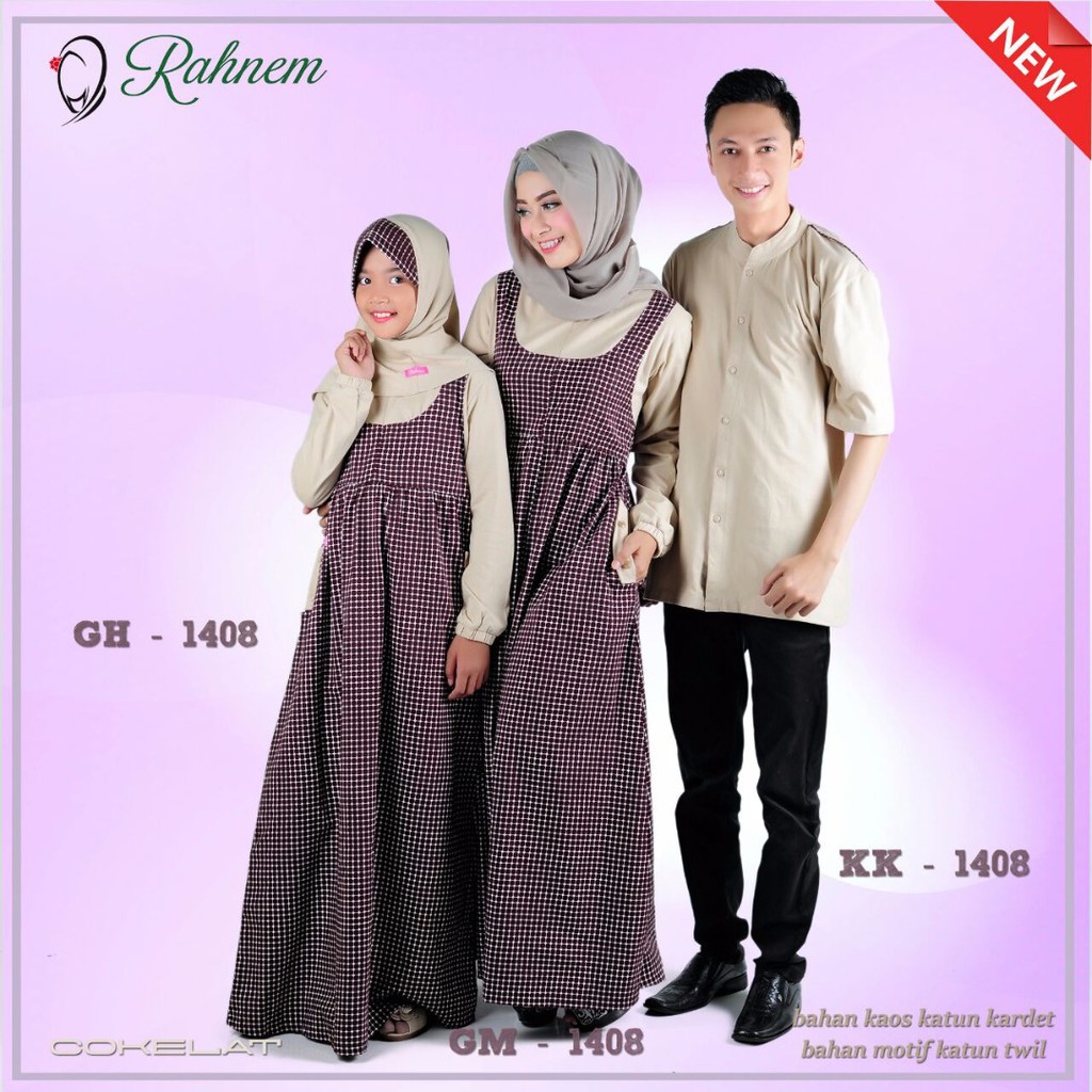 COUPLE GAMIS RAHNEM IBU & ANAK /GM -1408 / FASHION MUSLIM