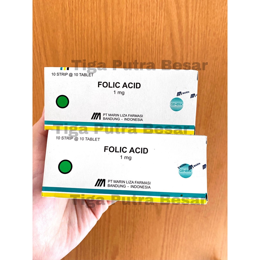 FOLIC ACID 1MG / SUPLEMEN ASAM FOLAT 1 BOX 10 STRIP 100 TABLET