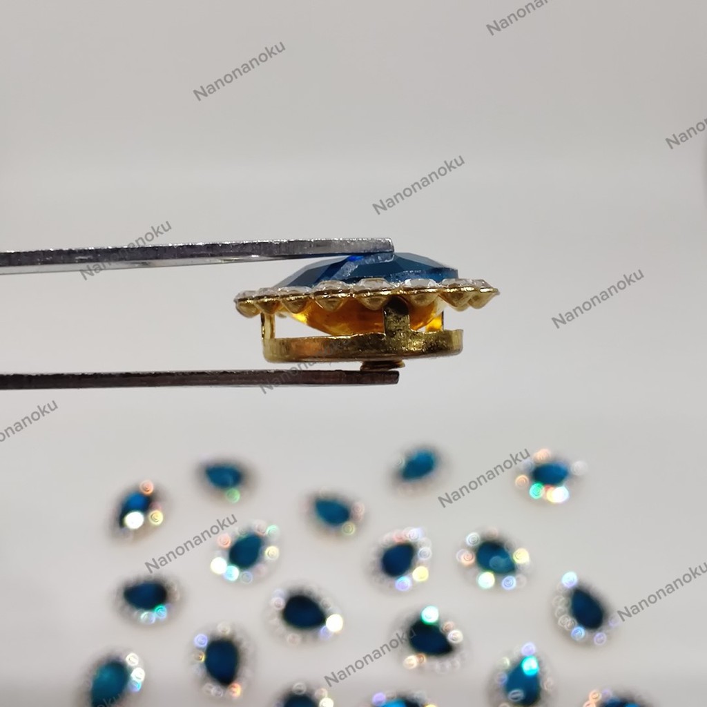 [Per Bks] Tetes Bulat 7x10 mm Batu Diamond Akrilik/Cangkang/Berlian Jahit