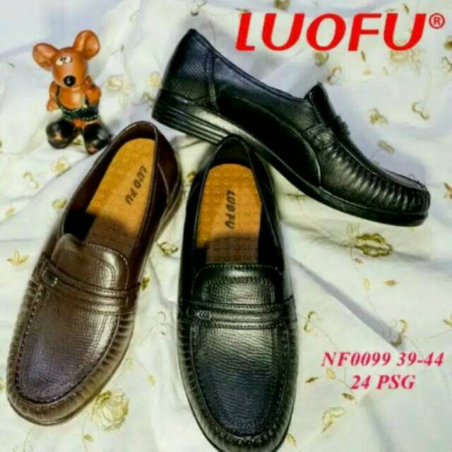 Sepatu pria cowo resmi kantor formal pantofel karet