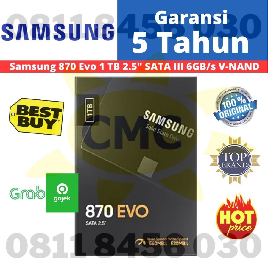 SSD Samsung 870 EVO 1TB 1 TB 2.5&quot; SATA III Internal SSD SATA3