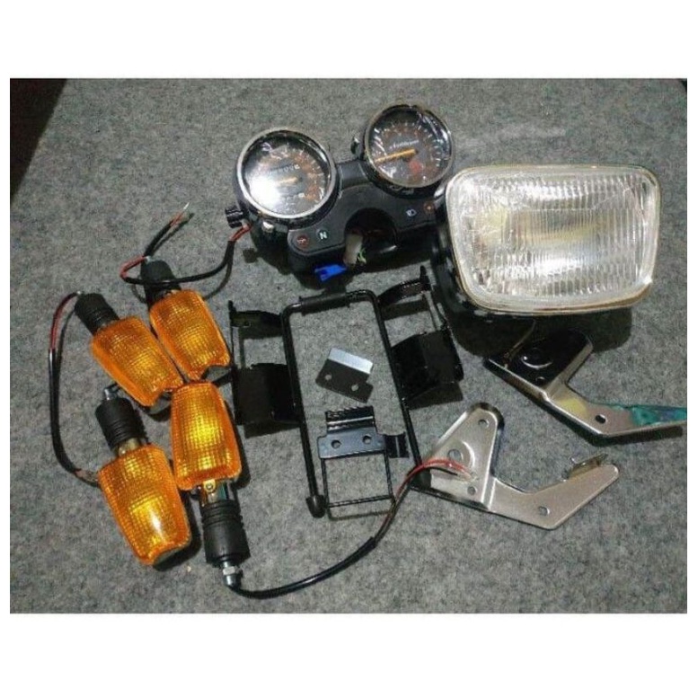 Paket Lampu Oval Rx-King Plus Spidometer Breket Lampu Plus Sen 4 Buah