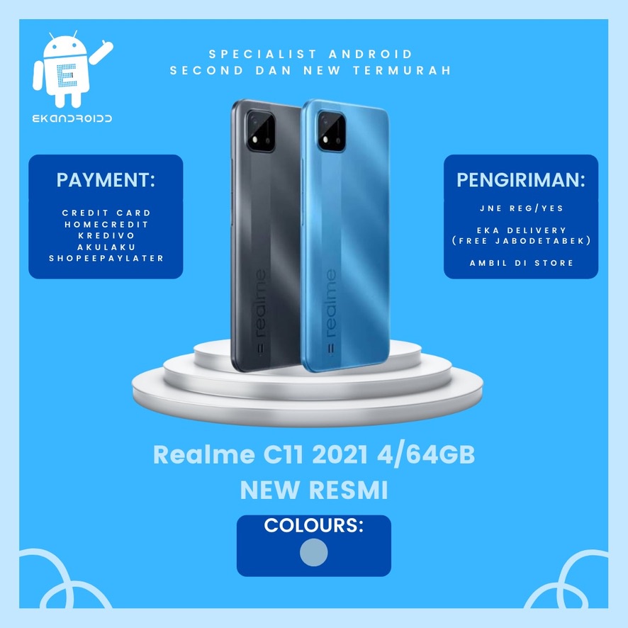 REALME C11 2021 4/64GB NEW RESMI