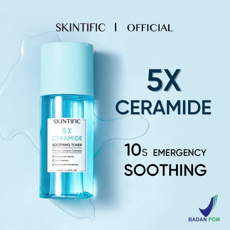 [BPOM] Skintific 5X Ceramide Soothing Toner Skin Barrier Repair Toner with Calendula