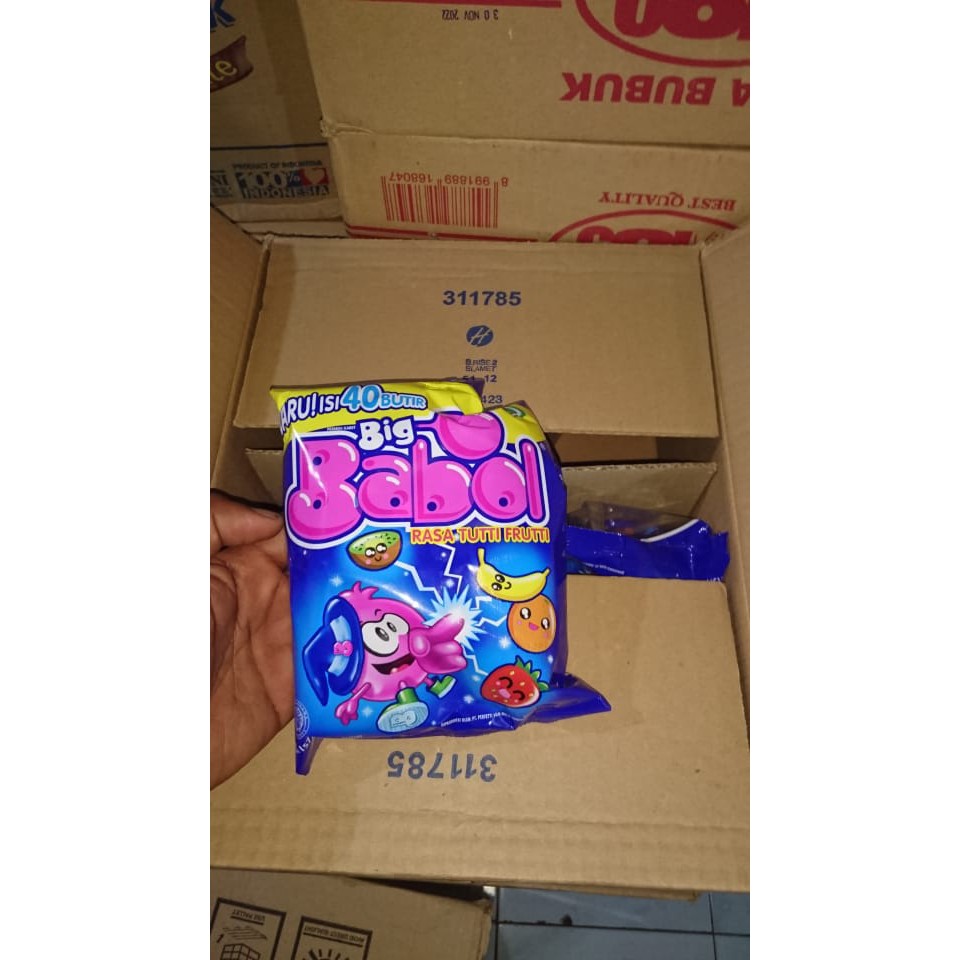 

permen karet big babol kemasan snack isi 40