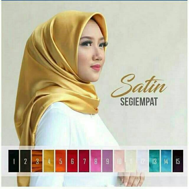 30 Ide Kerudung Segi  Empat  Warna  Kuning Emas  Naana Banaana