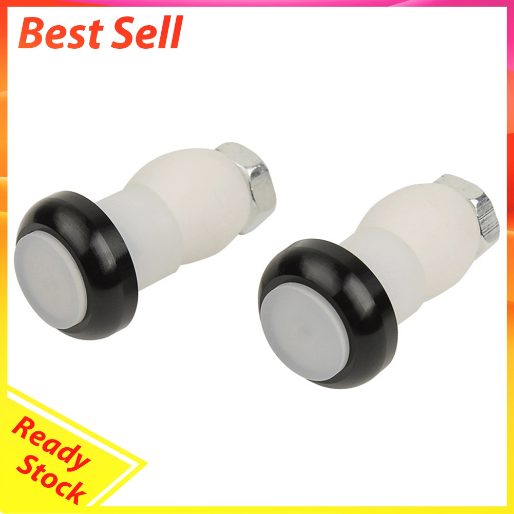 1 Pair Bicycle Handlebar Light LED Bar End Plugs Safety Warning Signal Lamp