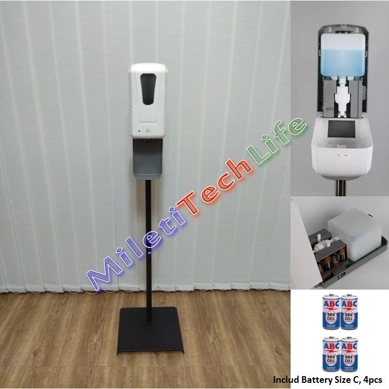 F1408S Auto Soap Dispenser Standing FOAM GEL SPRAY Hand Sanitizer Sensor Otomatis