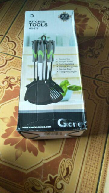 Home-klik Oxone Ox-975 Spatula Set Dengan Tiang Penyangga - Random