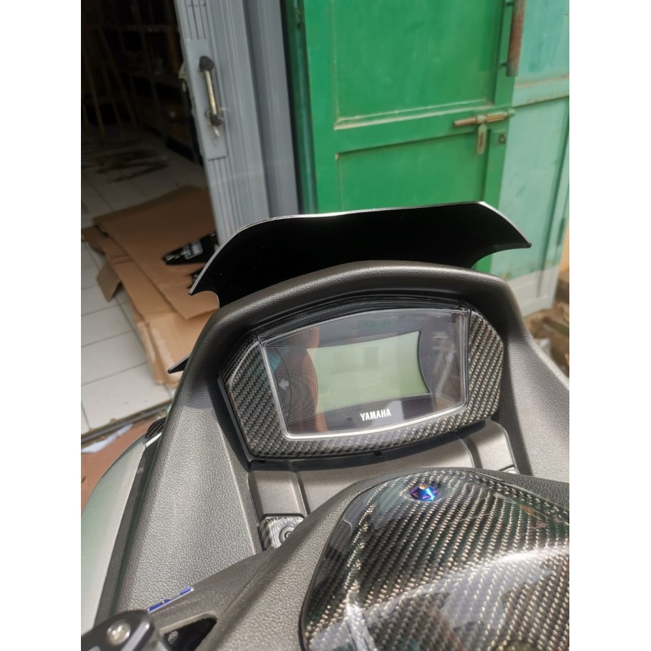 VISOR WINDSHIELD TAMENG ANGIN ALL NEW NMAX CONNECTED 2020 2021 OCITO POLOS 35 CM ASLI ORI SMOKE TOP