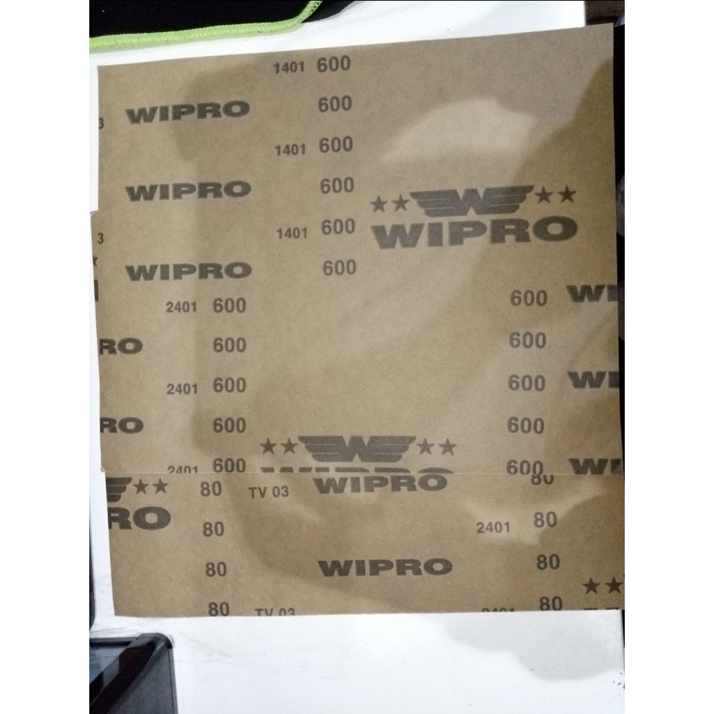 AMPLAS KASAR LEMBARAN NO. 120 WIPRO / AMPLAS LEMBARAN WIPRO