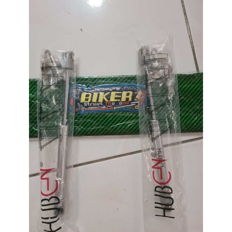 Kulit Jok Karbon Biker + (2pcs)Hidrolik Jok Motor Huben 100N Universal