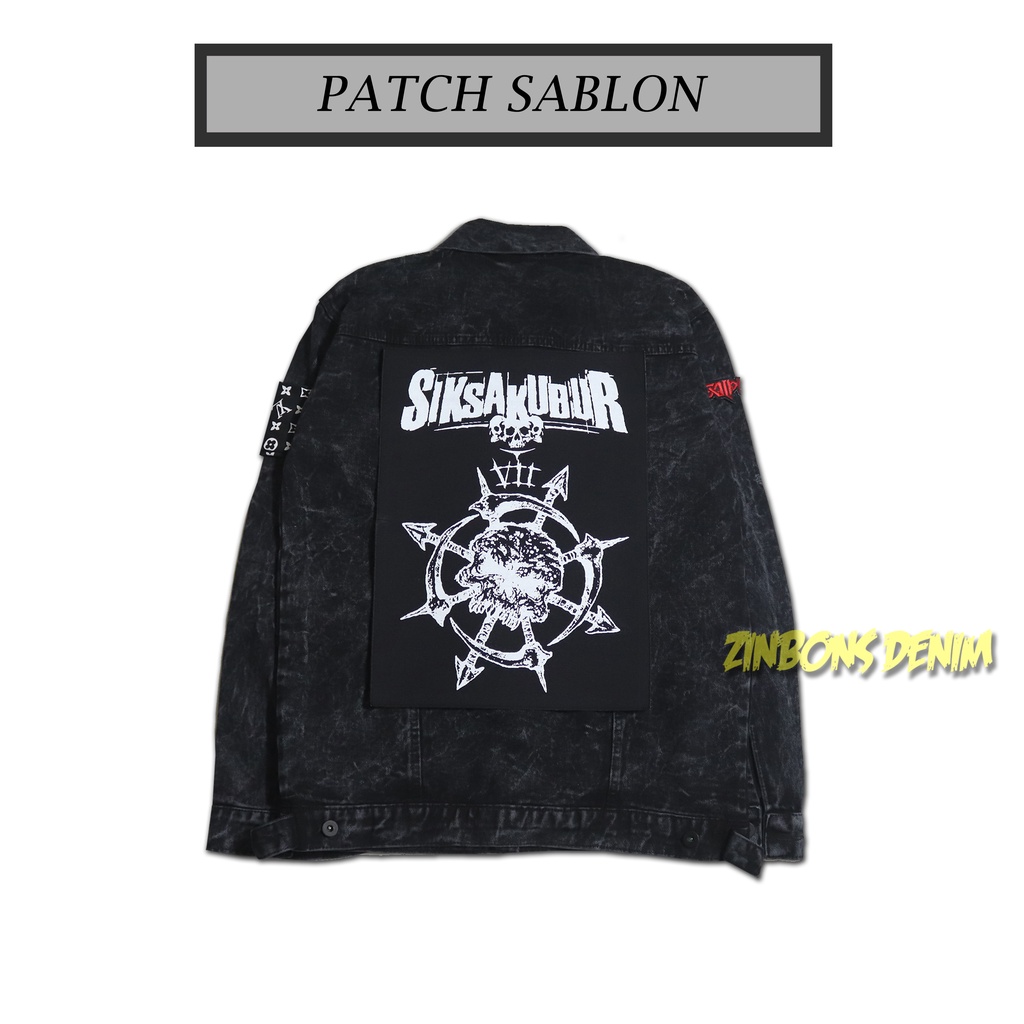 Backpatch Sablon Ukuran Besar Patch Punggung Jahit Musik Punk