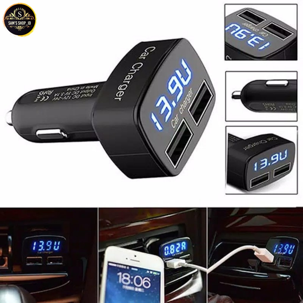 Charger Mobil Led 4 in 1 Fast Charging 3.1Output