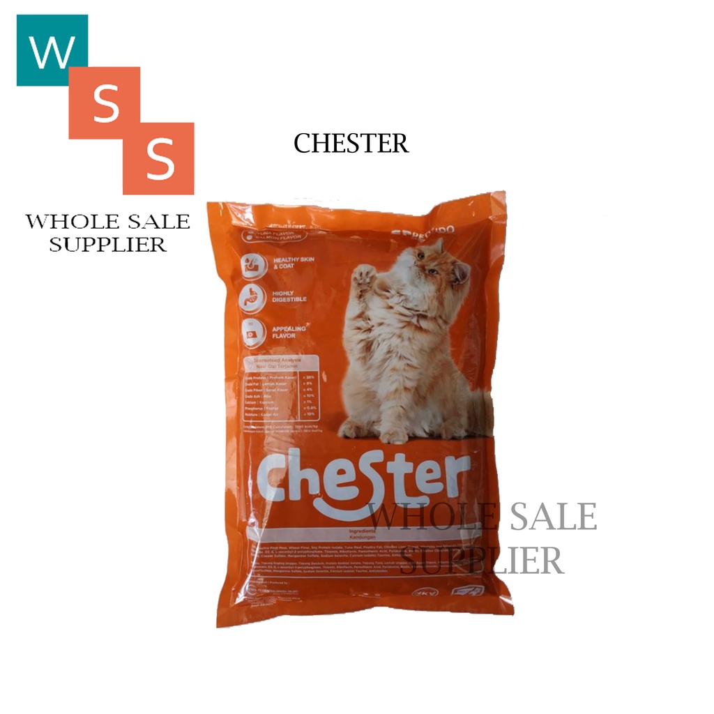makanan kucing chester 7kg no bolt nice ori cat (EKSPEDISI)