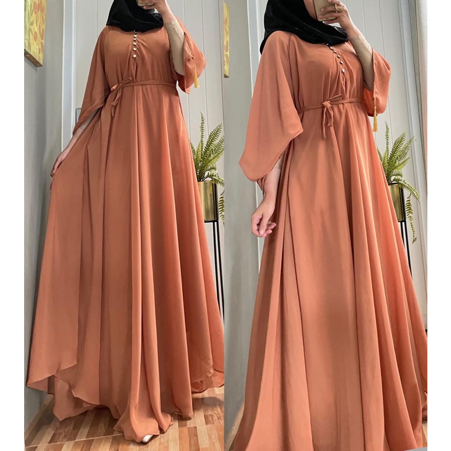 LUNA MAYA DRESS BAHAN CERUTI FULL FURING