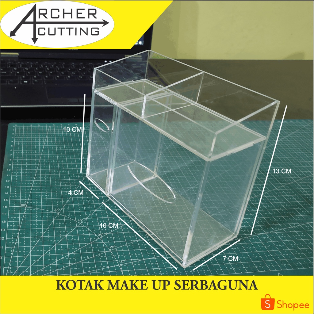 BOX TEMPAT MAKE UP AKRILIK SERBAGUNA