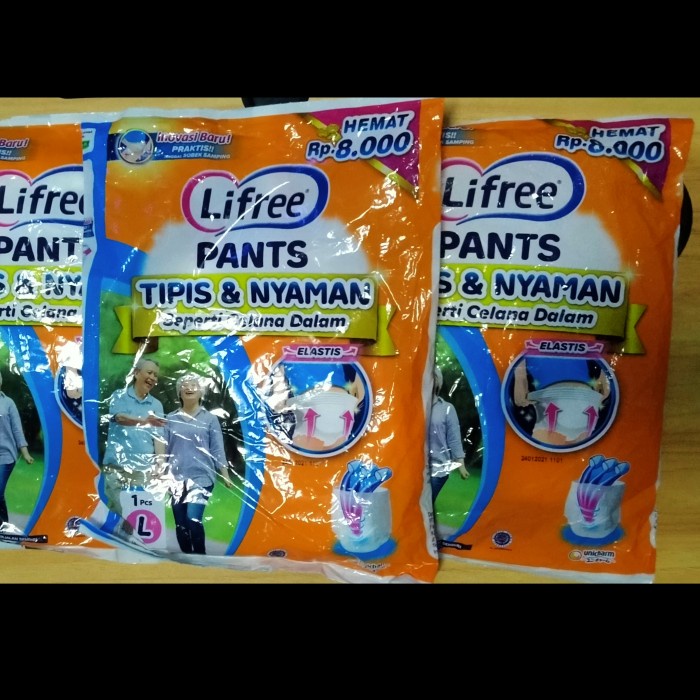 LIFREE Pants / Popok Celana Dewasa ukuran L satuan
