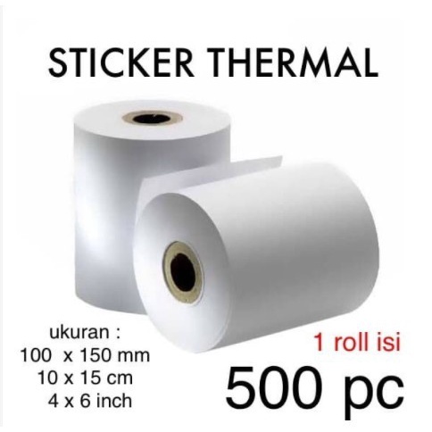 

Yongpack - LABEL BARCODE 100 X 150 mm KERTAS STICKER THERMAL 10x15cm