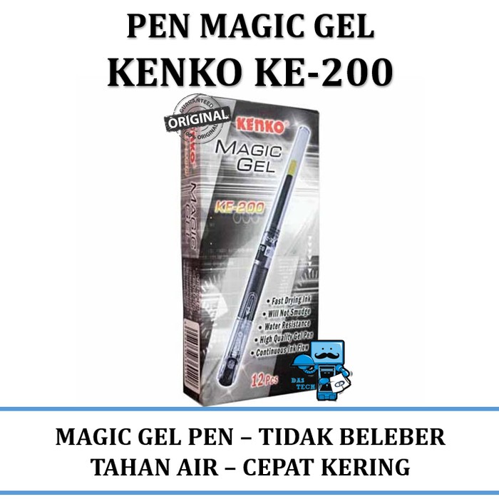 

Pulpen Kenko Magic Gel Ke 200 (12pcs/lusin)
