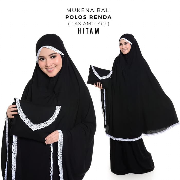 MUKENA BALI TASIK - MUKENA DEWASA POLOS RENDA