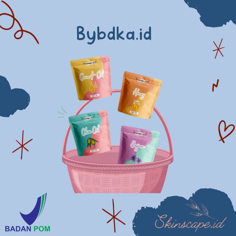 [RESSELLER READY] Sleeping mask by bybdka.id | Sleep mask Bybdka KEMASAN BARU 15ml, 50ml | BPOM