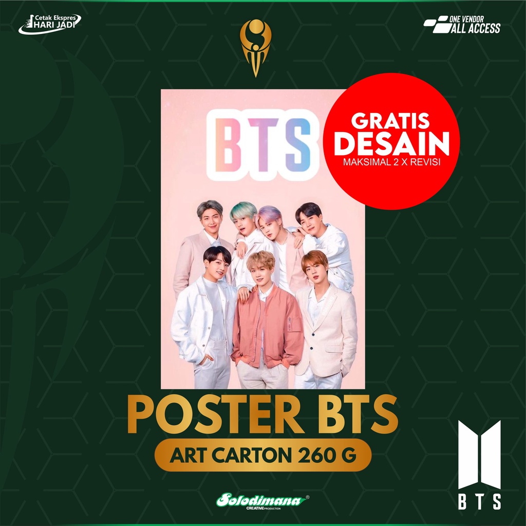 

POSTER BTS CUSTOM SEHARI JADI - SOLDIMPRO