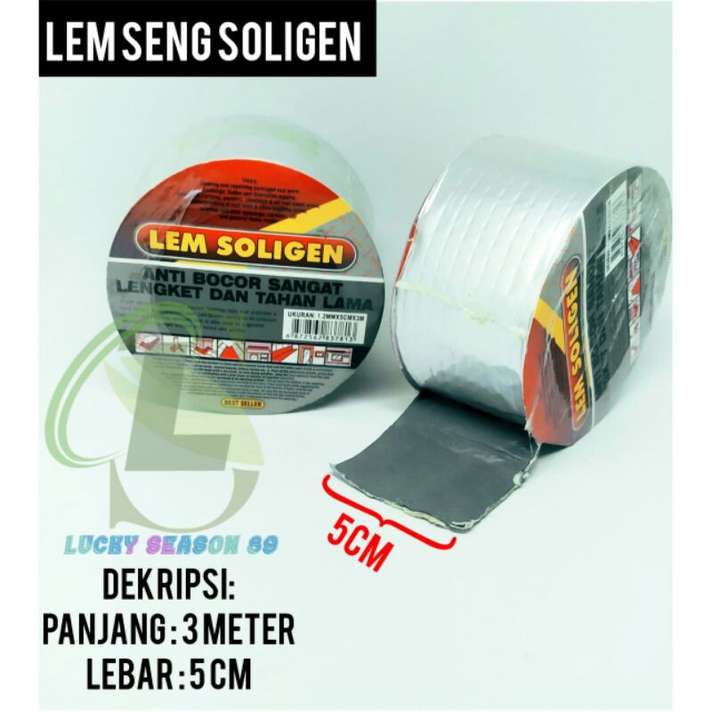 Lem Seng Soligen 3m/Lem Seng/Super Band/Seng Band/Lem Asbes bagus murah