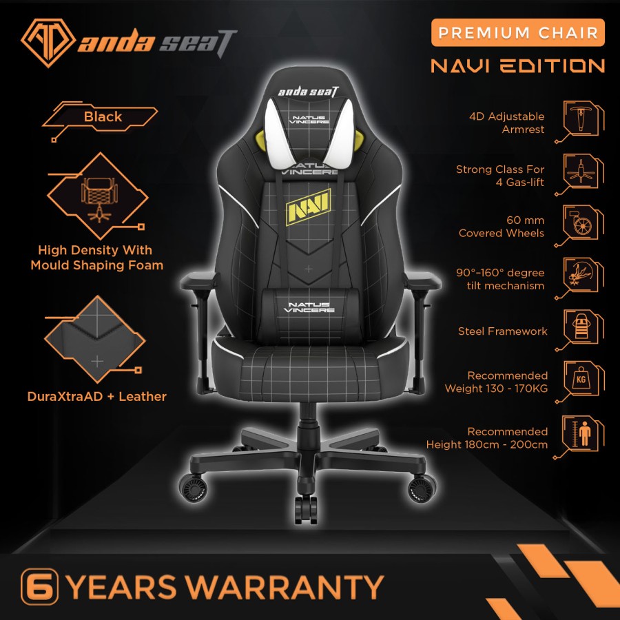 AndaSeat Navi Edition Premium Gaming Chair / Kursi Gaming