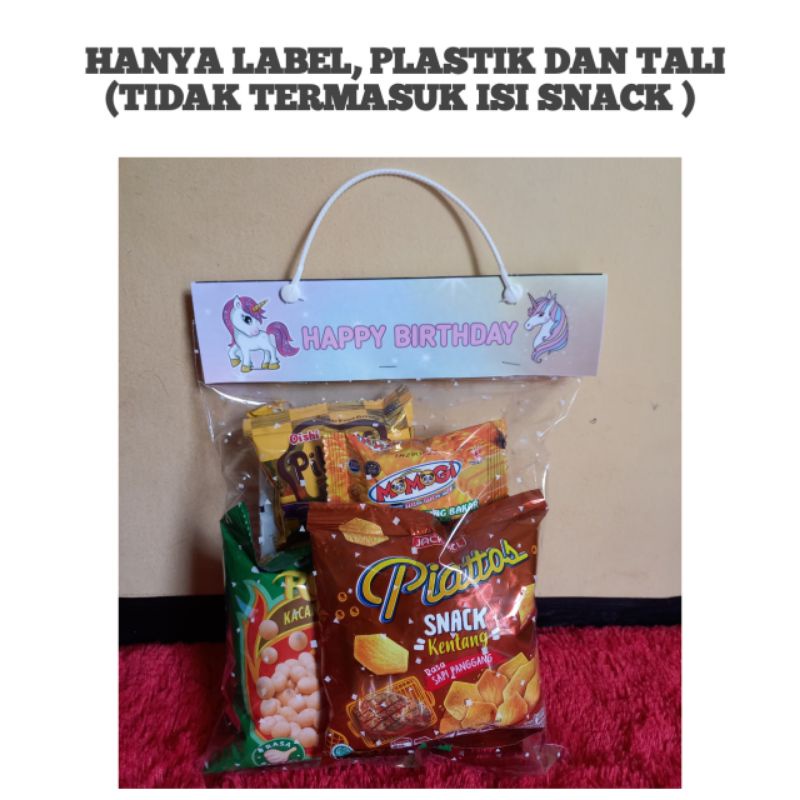 

Label Snack Ulang Tahun Custom Karakter dan Foto