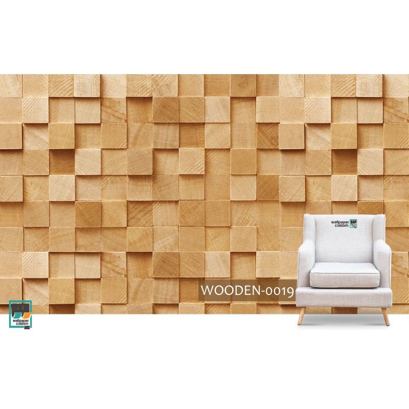 Wallpaper Dinding 3D Custom Murah Berkualitas Gambar Kayu Timbul