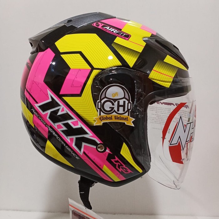 HELM NHK R6 motif CUBE BLACK PINK YELLOW