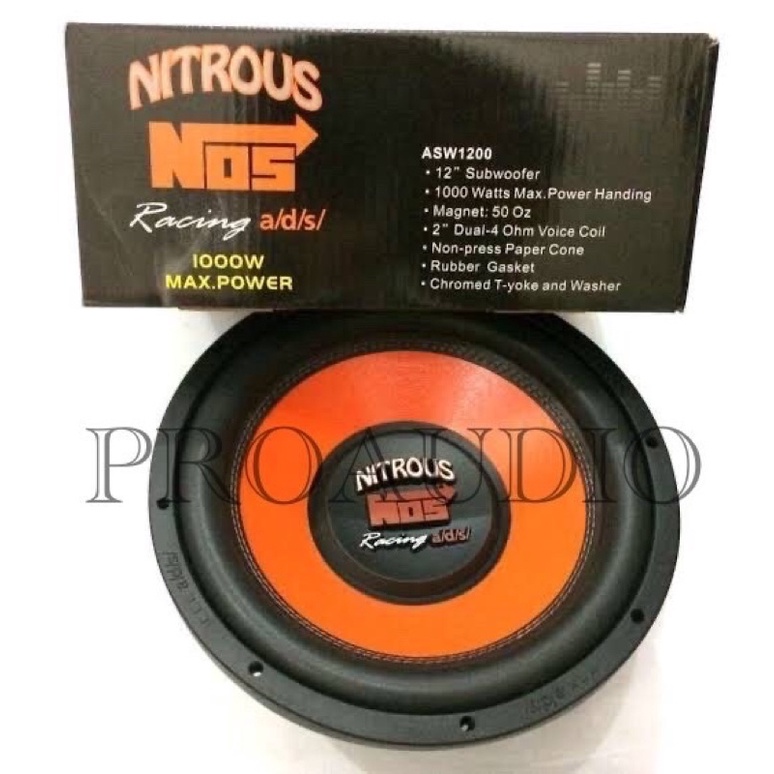 Speaker subwoofer 12 inch ADS ASW1200 nitrous NOS 12&quot; Nitrous ASW 1200