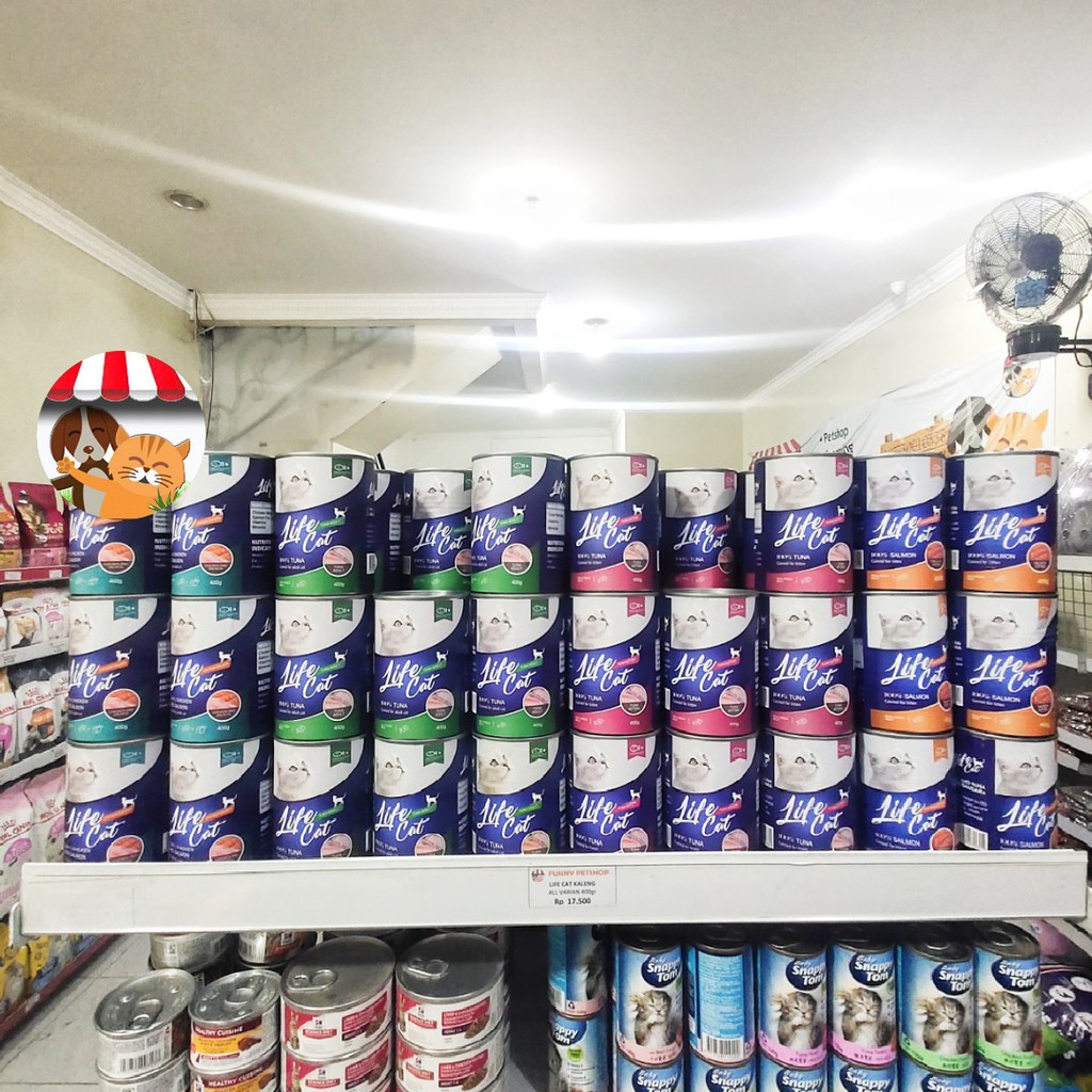 Life Cat Kaleng 400gr Makanan Basah Kucing Adult dan Kitten - Life Cat Wet Food