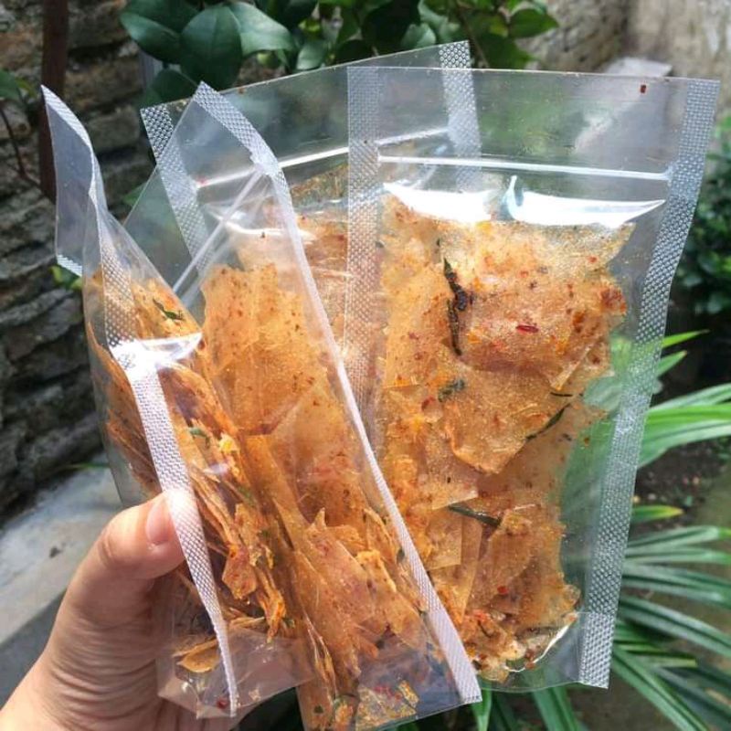 KERIPIK KACA 100gram PEDAS EXTRA DAUN JERUK