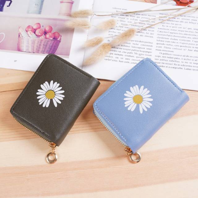 EV - D61-1 DOMPET  KOIN WANITA DOVE KELLI BELLY  MINI GRACE  KOREAN BUNGA DAISY